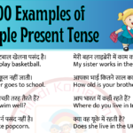 100 Sentences of Simple Present Tense in Hindi Examples